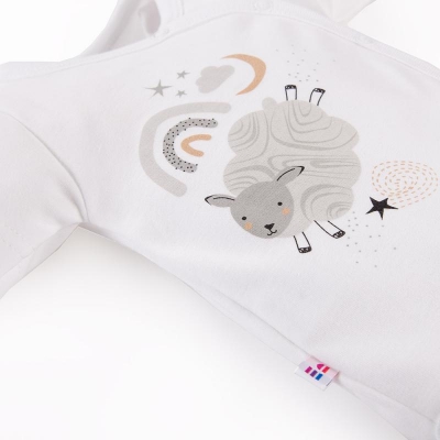 Body Rozpinane z Długim Rękawem Mellow Białe ​​​​​​​rozmiar 50 / Eevi