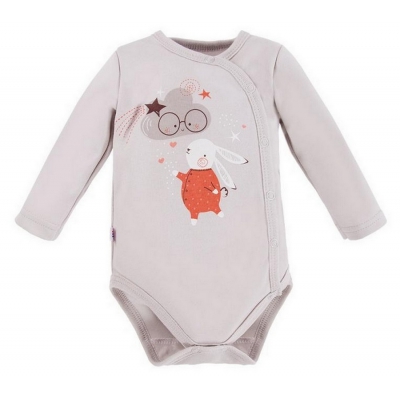 Body Rozpinane z Długim Rękawem Mellow Szare ​​​​​​​rozmiar 68 / Eevi