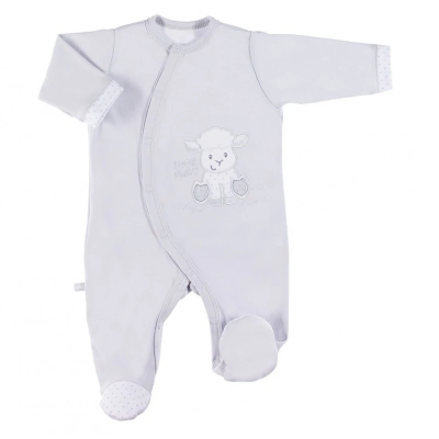 Pajac NEWBORN Szary rozmiar 56 Eevi / Ewa Klucze