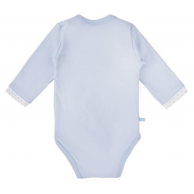 Body Zakładane z Długim Rękawem Newborn Niebieskie rozmiar 50 Eevi