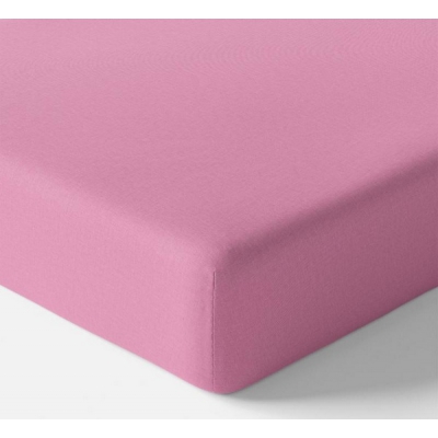 Prześcieradło Bawełniane z gumką Ciemny Róż rozmiar 60x120cm. Eevi