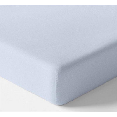 Prześcieradło Bawełniane z gumką Jasno Niebieskie rozmiar 60x120cm. Eevi