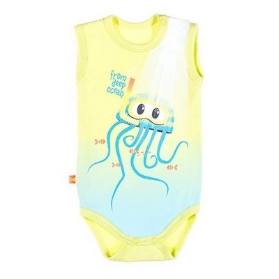 Body Na  Ramiączkach SUMMER TIME Żółte rozmiar 98 / Eevi
