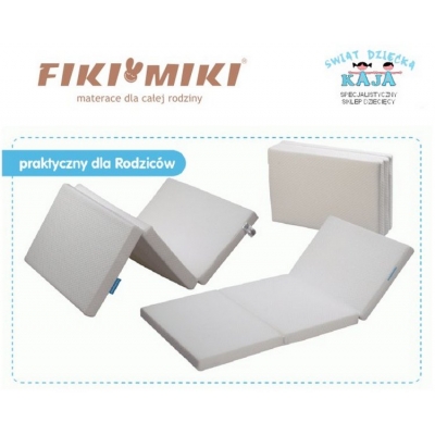 Materac do Ćwiczeń Ruchowych - Turystyczny (Model: MRR1) Biały / Fiki Miki