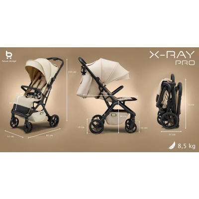 Future Design X-Ray Pro Wózek Spacerowy Sand Beige