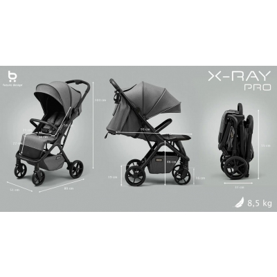 Future Design X-Ray Pro Wózek Spacerowy Steel Graphite