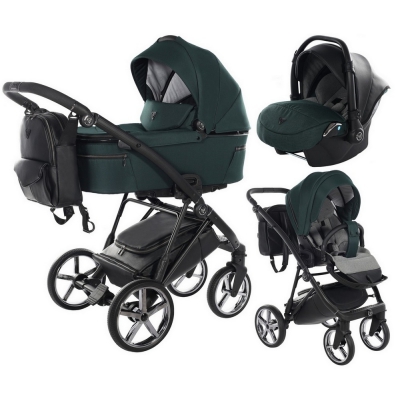 Junama AIR V2 kolor 04 Green Wózek Dziecięcy + Fotelik Kite 3w1
