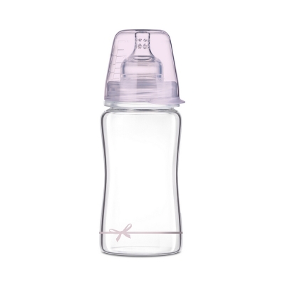 Butelka Szklana DIAMOND GLASS 250 ml Baby Shower 74/204 Girl LOVI