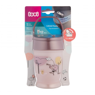 Kubek ze Słomką JUNIOR 250ml Lovely Girl 35/354girl LOVI