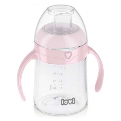 Pierwszy kubek z ustnikiem 150 ml Pink 35/353 LOVI