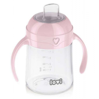 Pierwszy kubek z ustnikiem 150 ml Pink 35/353 LOVI