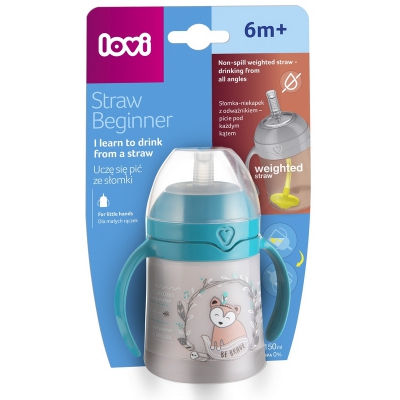 Lovi Pierwszy Kubek ze słomką 150ml Straw Beginner Indian Summer 35/362