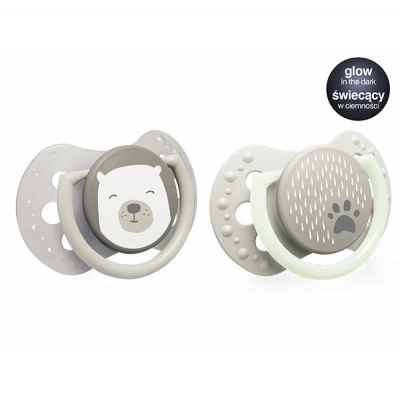 Dynamiczny MINI Smoczek do Uspokajania 0-2m 22/862 Buddy Bear 2szt. / LOVI