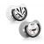 LOVI Smoczek Silikonowy Dynamiczny 6-18m+ Salt&Pepper (2-sztuki)