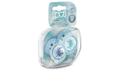 Smoczek Silikonowy Dynamiczny LOVI 6-18m 2 szt. Tie Dye Blue 22/919boy
