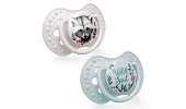 LOVI Smoczek Silikonowy Dynamiczny 0-3m 2 szt Wild Soul Boy 22/882