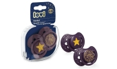 LOVI Smoczek Silikonowy Dynamiczny 6-18m Stardust 2 sztuki Violet 22/894