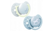 LOVI Smoczek Silikonowy Dynamiczny 0-2 m 2 szt. Baby Shower Boy 22/900