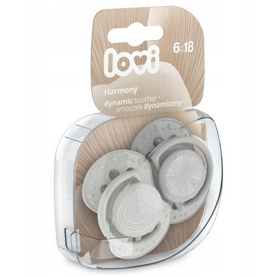 LOVI Smoczek Silikonowy Dynamiczny 6-18 m 2 szt. Harmony Boy