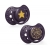LOVI Smoczek Silikonowy Dynamiczny 6-18m Stardust 2 sztuki Violet 22/894