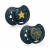 LOVI Smoczek Silikonowy Dynamiczny 0-3m Stardust Green 22/892 (2-sztuki)