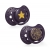 LOVI Smoczek Silikonowy Dynamiczny 3-6m Stardust Violet 22/893 (2-sztuki)
