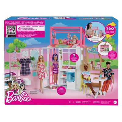 Barbie Kompaktowy Domek Dla Lalek HCD47 Mattel