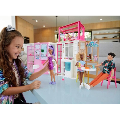 Barbie Kompaktowy Domek Dla Lalek HCD47 Mattel