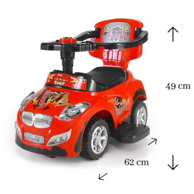Pojazd Happy Red Milly Mally