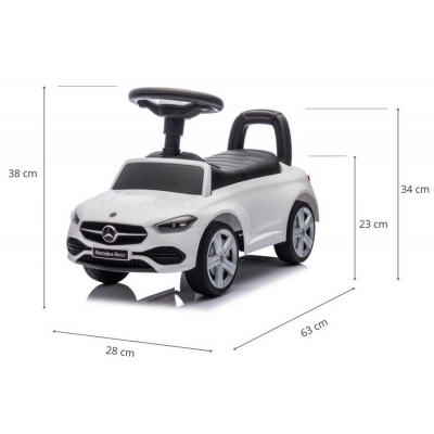 Jeździk dla dzieci MERCEDES C-Class S White Milly Mally