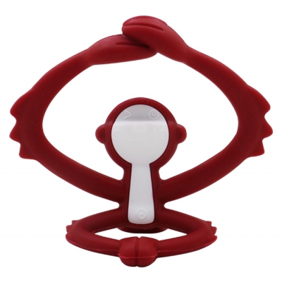 Mombella Gryzak Zabawka Małpka Chimney Red