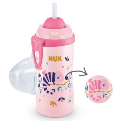 Kubek Flexi Cup Silikonowa Słomka 300 ml. NUK 255.575 Kameleon / NUK