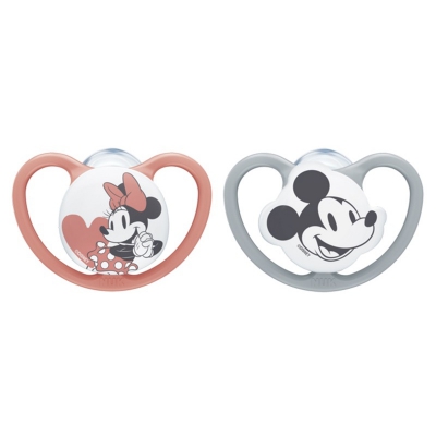 Smoczek Silikonowy Space Disney Myszka Miki 18-36m 2 szt.177.176_A  NUK