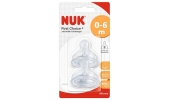 Silikonowy smoczek do butelki NUK First Choice Plus 0-6 miesięcy M -2 szt.
