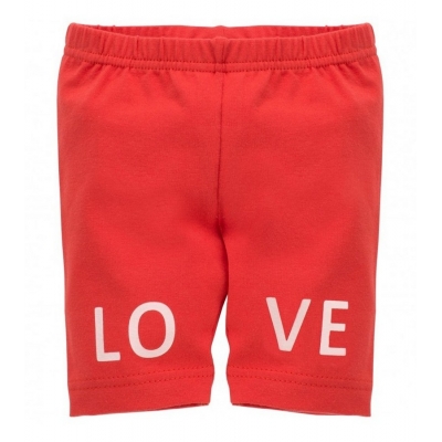 Leginsy Krótkie LOVE AND LOVE Czerwone rozmiar 74 / PINOKIO
