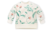 Bluza Dresowa Ecru w Liście Spring Light rozmiar 80 / PINOKIO