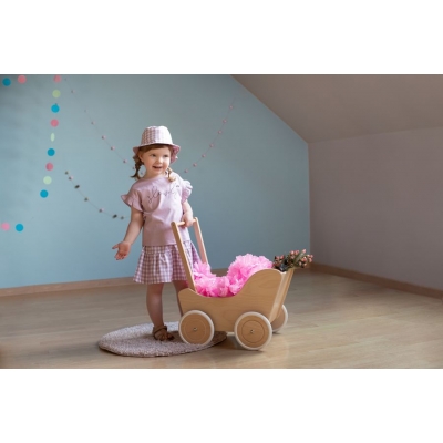 Różowa Bluzka z Krótkim Rękawem Sweet Cherry rozmiar 68 PINOKIO