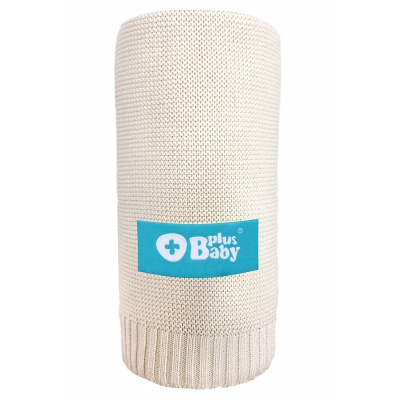 Kocyk Bambusowy 80x100 cm Ecru PlusBaby