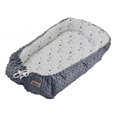 Kokon Minky Wesołe Zwierzątka Popiel + Poduszeczka Gratis Plus Baby