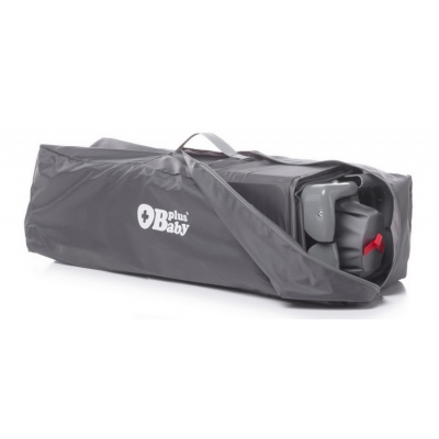 PlusBaby Dwupoziomowe Łóżeczko Turystyczne Dark Grey / Grey