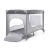 PlusBaby Dwupoziomowe Łóżeczko Turystyczne Dark Grey / Grey