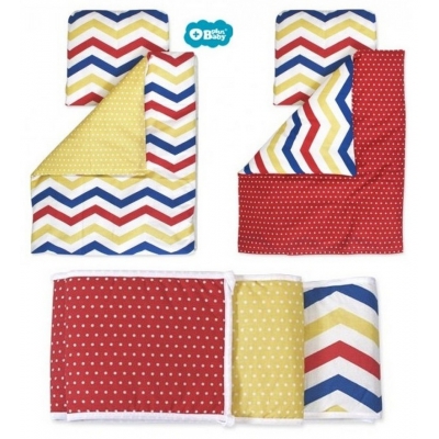 Pościel 3-elementowa 100x135 Plus Baby ZIG-ZAG