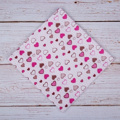 Pielucha Flanelowa Nadruk Kolor  70x80 cm.