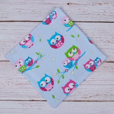 Pielucha Flanelowa Nadruk Kolor  70x80 cm.