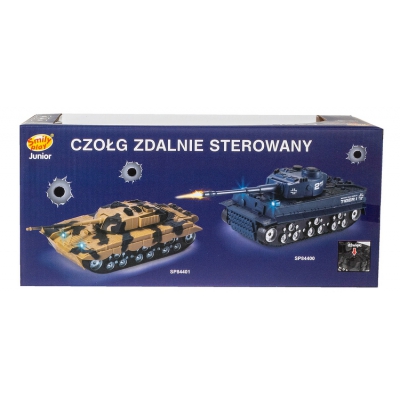 Czołg R/C z ładowarką Niebieski SP84400 Smily Play
