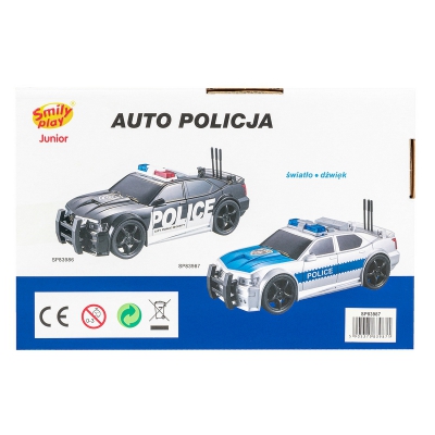 Auto Policja Światło Dźwięk SP83987 Smily Play / Winfun