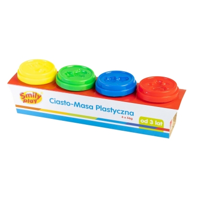 Ciasto-Masa Plastyczna 4 Słoiczki SP83347 / Smily Play