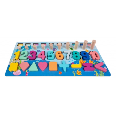 Montessori Drewniana Zabawka Edukacyjna SP84019 Smily Play