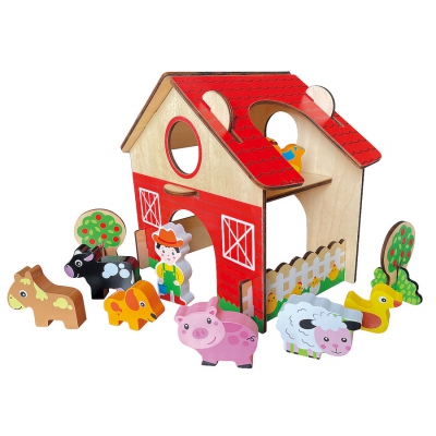 Drewniany Domek Farma SPW84939 Smily Play