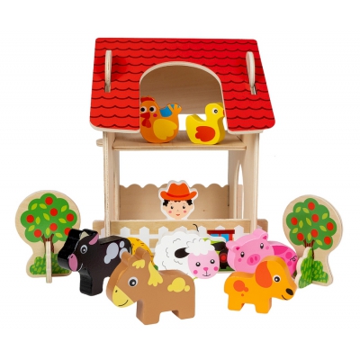 Drewniany Domek Farma SPW84939 Smily Play